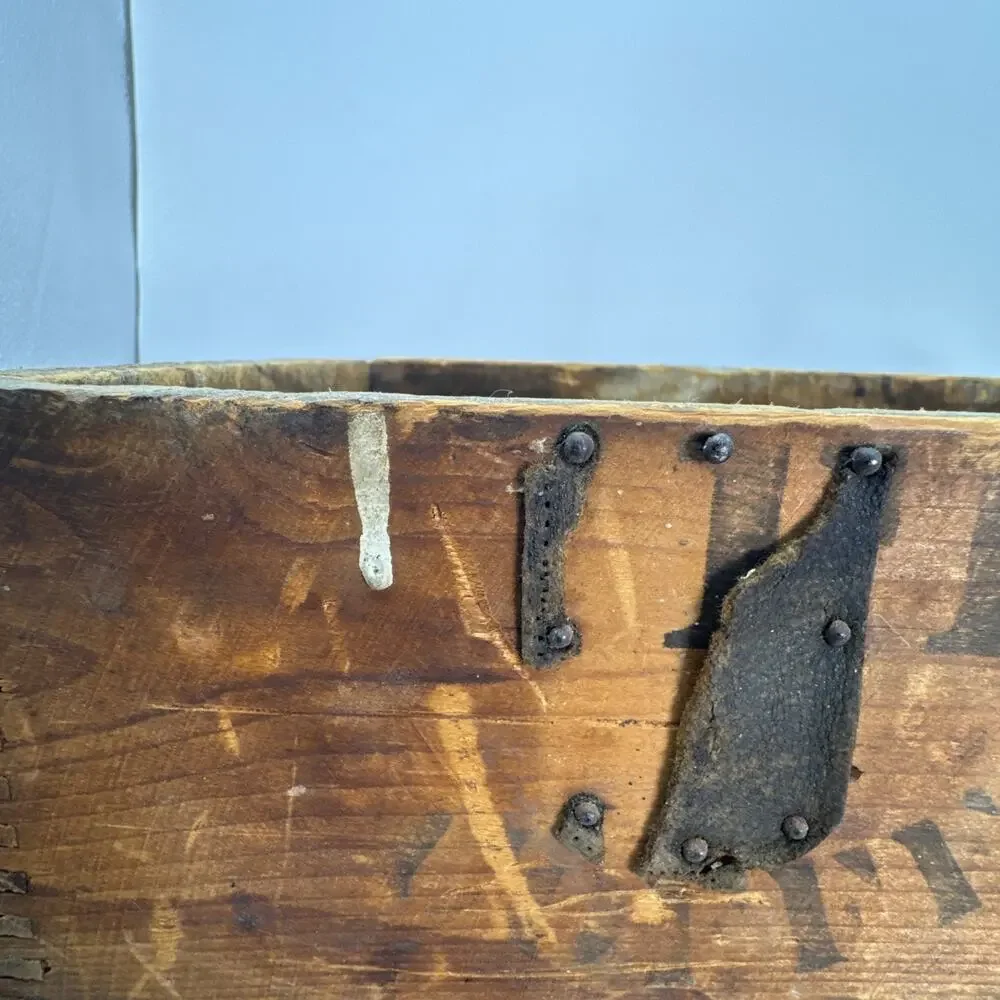 ANTIQUE FLINT’S STAR MILLS COFFEE & SPICE JG FLINT MILWAUKEE WI Wood Box